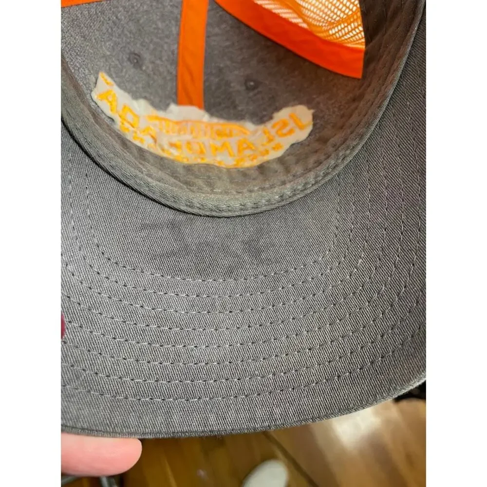 Richardson Brewery Trucker Hat Brown Snap Back Orange Mesh Baseball Cap